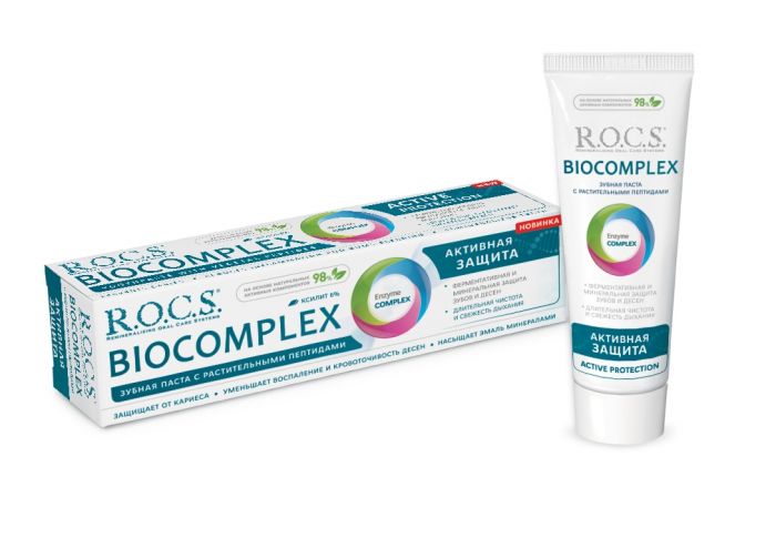 Зубная паста ROCS Biocomplex Активная защита